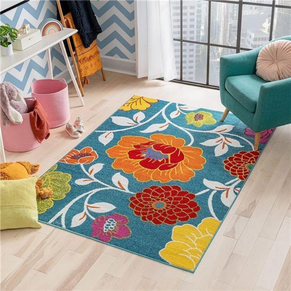 NEW Floral Area Rug